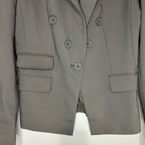 Express Charcoal Gray Double-Breasted Blazer | Size M (6) - Picture 2 of 8